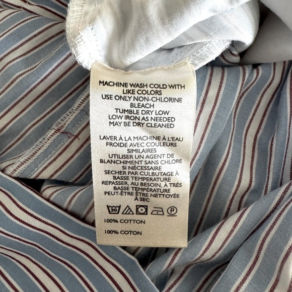 Anthropologie Blue White Red Striped Woman’s Cotton Romper Size XS New With Tags - Picture 8 of 11